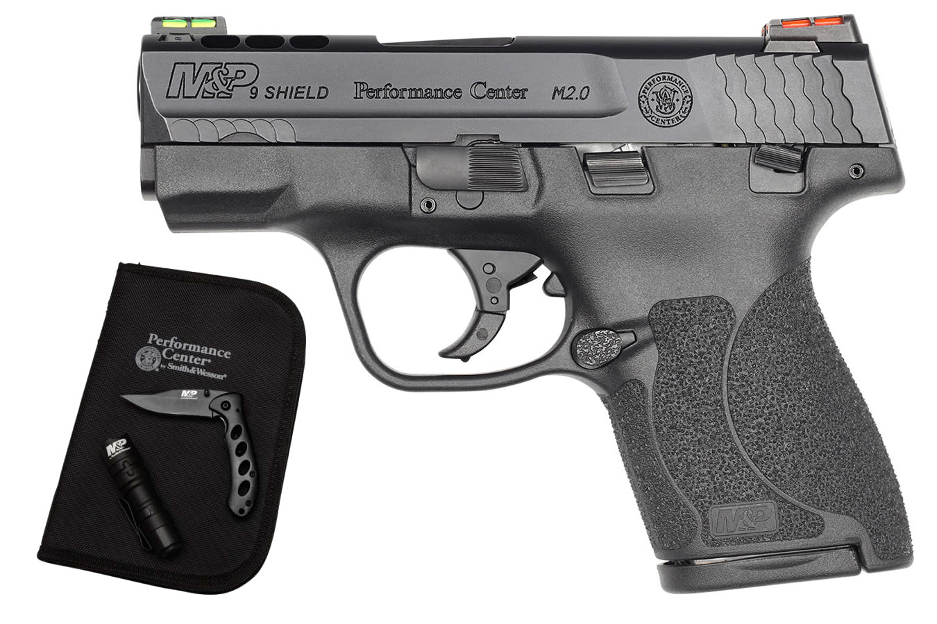 MP9 Shield M2.0 9mm Performance Center Ported EDC Kit with Knife, Flashlight and Notebook Case - Firearms | The Gun Shop