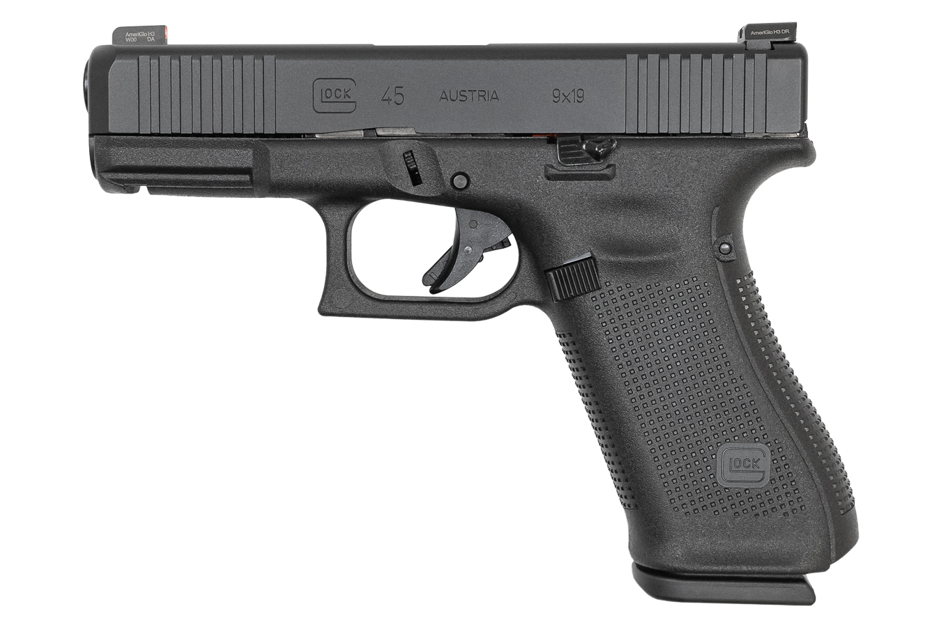 45 9mm Pistol with Front Slide Serrations and Ameriglo Bold Sights - Firearms | The Gun Shop