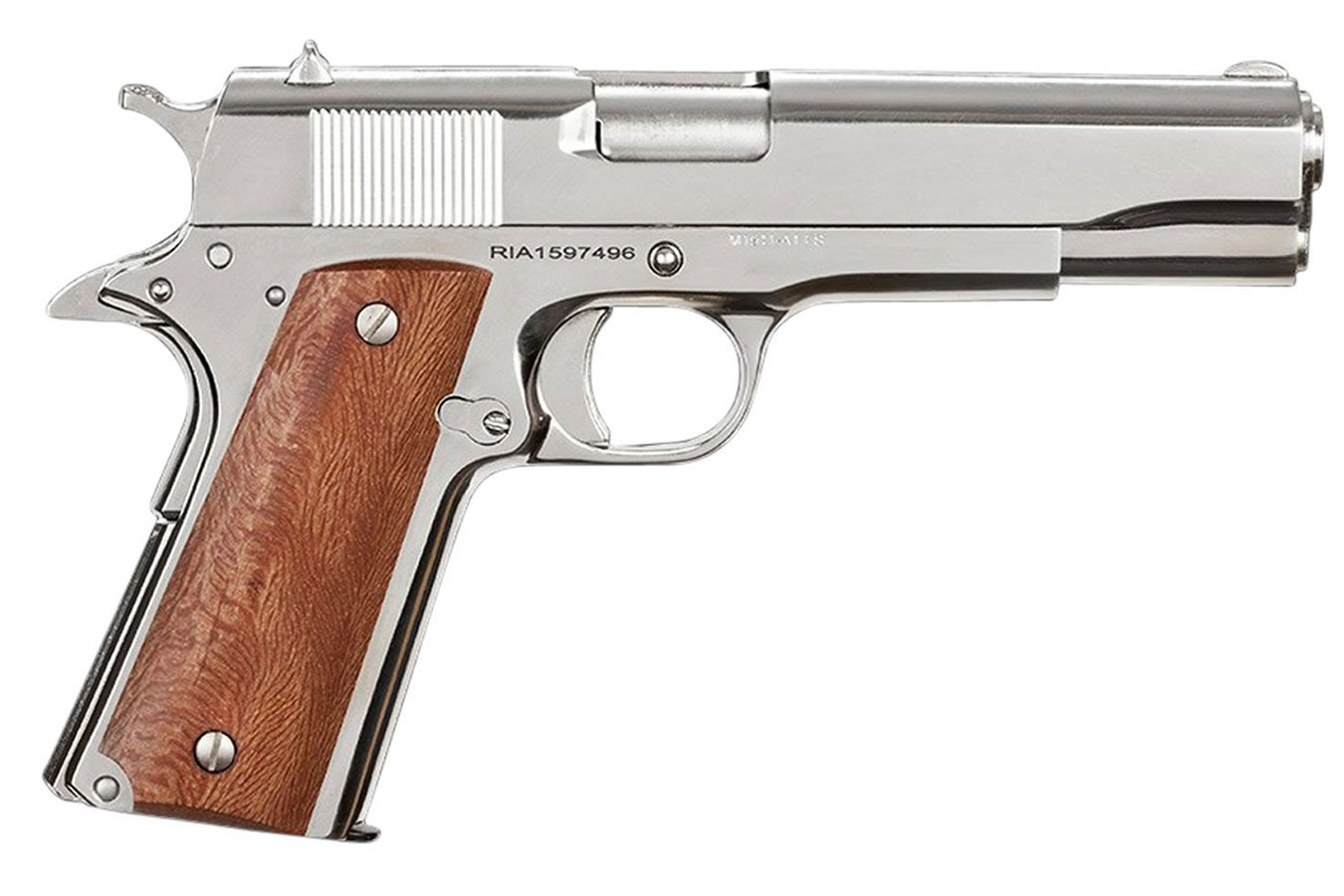 1911 GI Standard FS 38 Super Full Size Pistol with High Polish Nickel Finish - 1911 Pistols | The Gun Shop