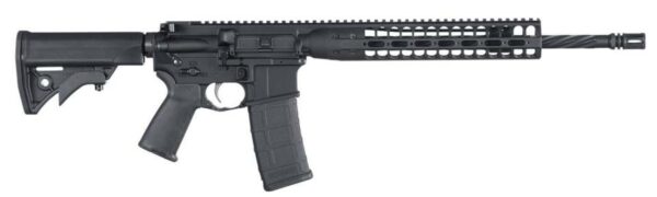 LWRC DI AR-15 5.56mm, 16" Spiral-Fluted Barrel, NiCorr, Compact Stock, 30rd