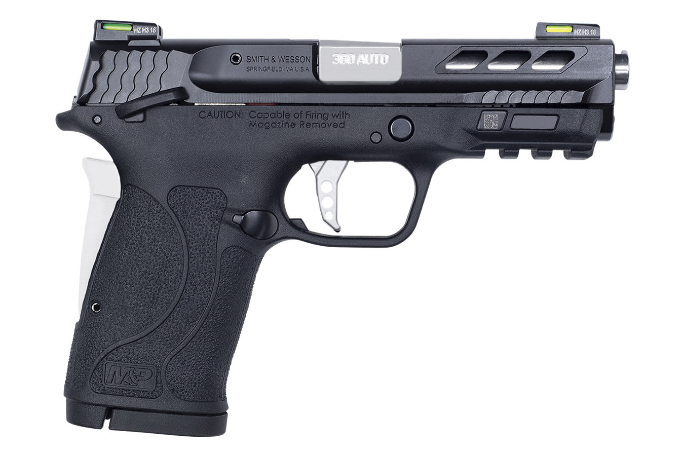 MP380 Shield EZ Performance Center 380 ACP Pistol with Silver Ported Barrel - Firearms | The Gun Shop