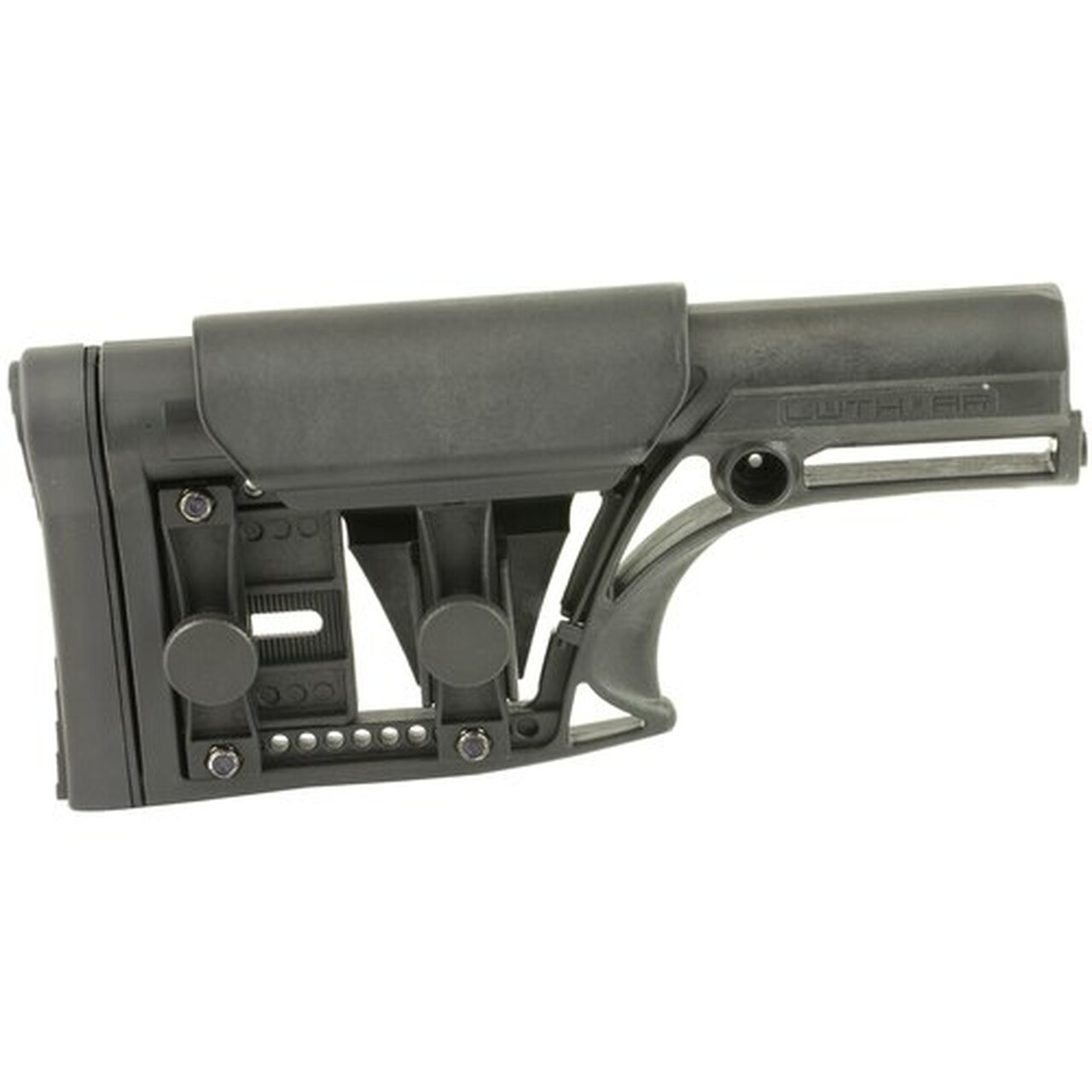 Luth-AR, MBA-1 Fixed Stock, Fits AR-15 & AR-10 Rifle Length A2 Buffer Tube, Black, Adjustable Cheek Piece and Length of Pull
