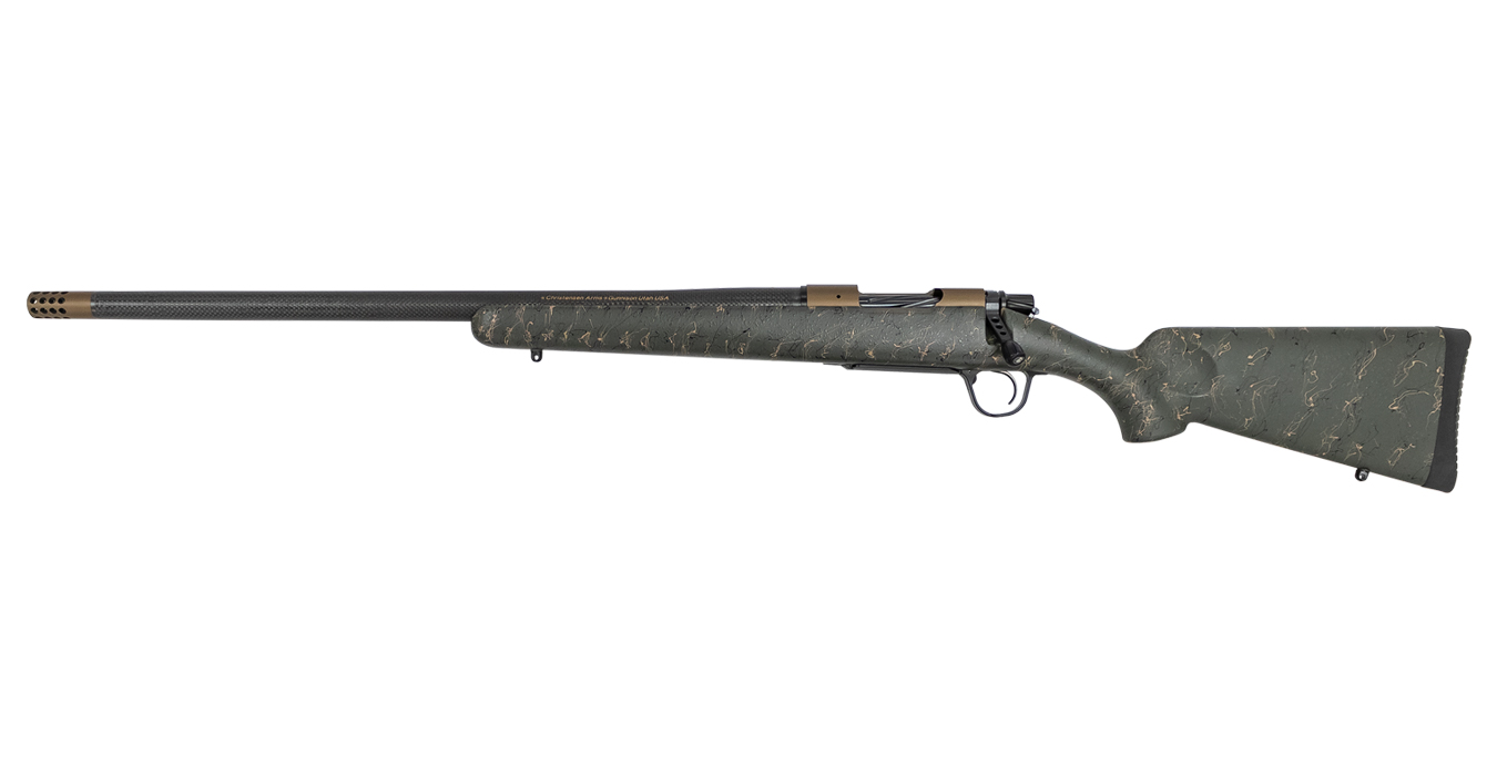 Ridgeline 6.5 Creedmoor Bolt-Action Rifle Green Stock with Black and Tan Stock and Burnt Bronze Cera (Left Handed Model) - Bolt-Action Rifles | The Gun Shop