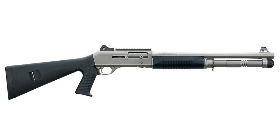 86476-DEFAULT-l M4 Tactical 12 Gauge Semi-Automatic Shotgun with Titanium Cerakote Barrel - Firearms | The Gun Shop