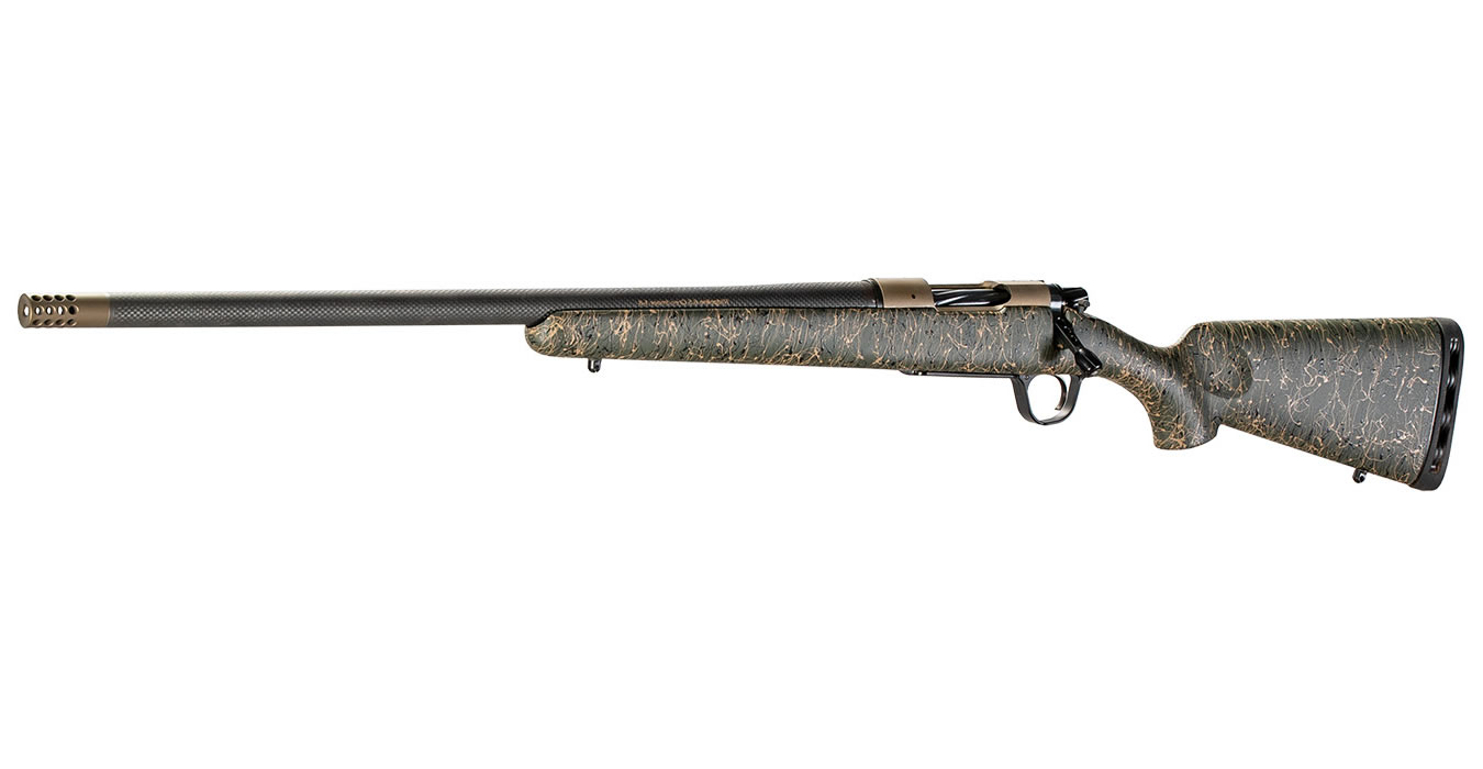 Ridgeline 6.5 PRC Bolt-Action Rifle with Bronze Receiver and Green/Black/Tan Stock (Left Handed Model