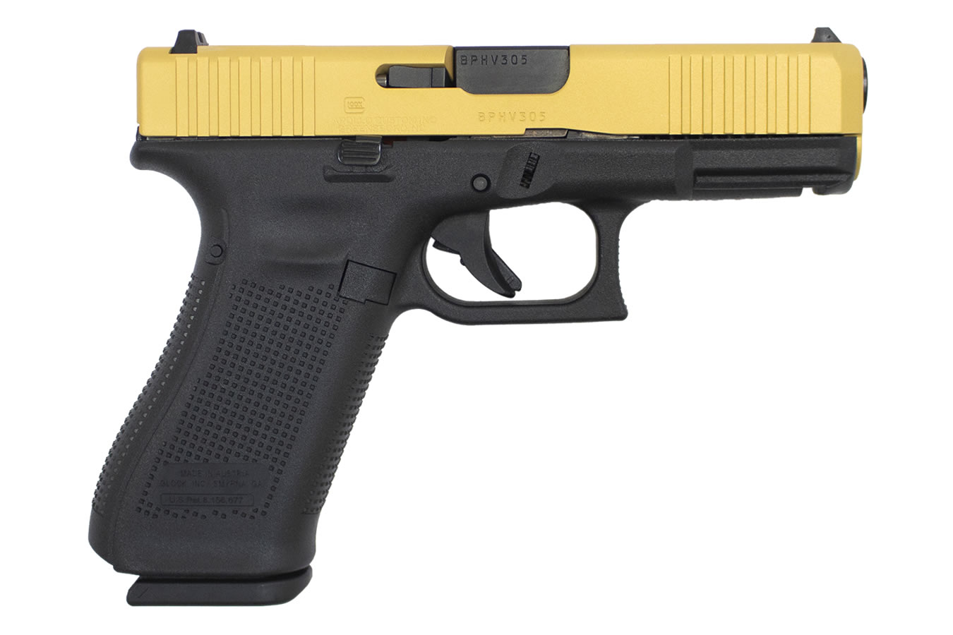45 9mm Pistol with Cerakote Gold Slide - Firearms | The Gun Shop