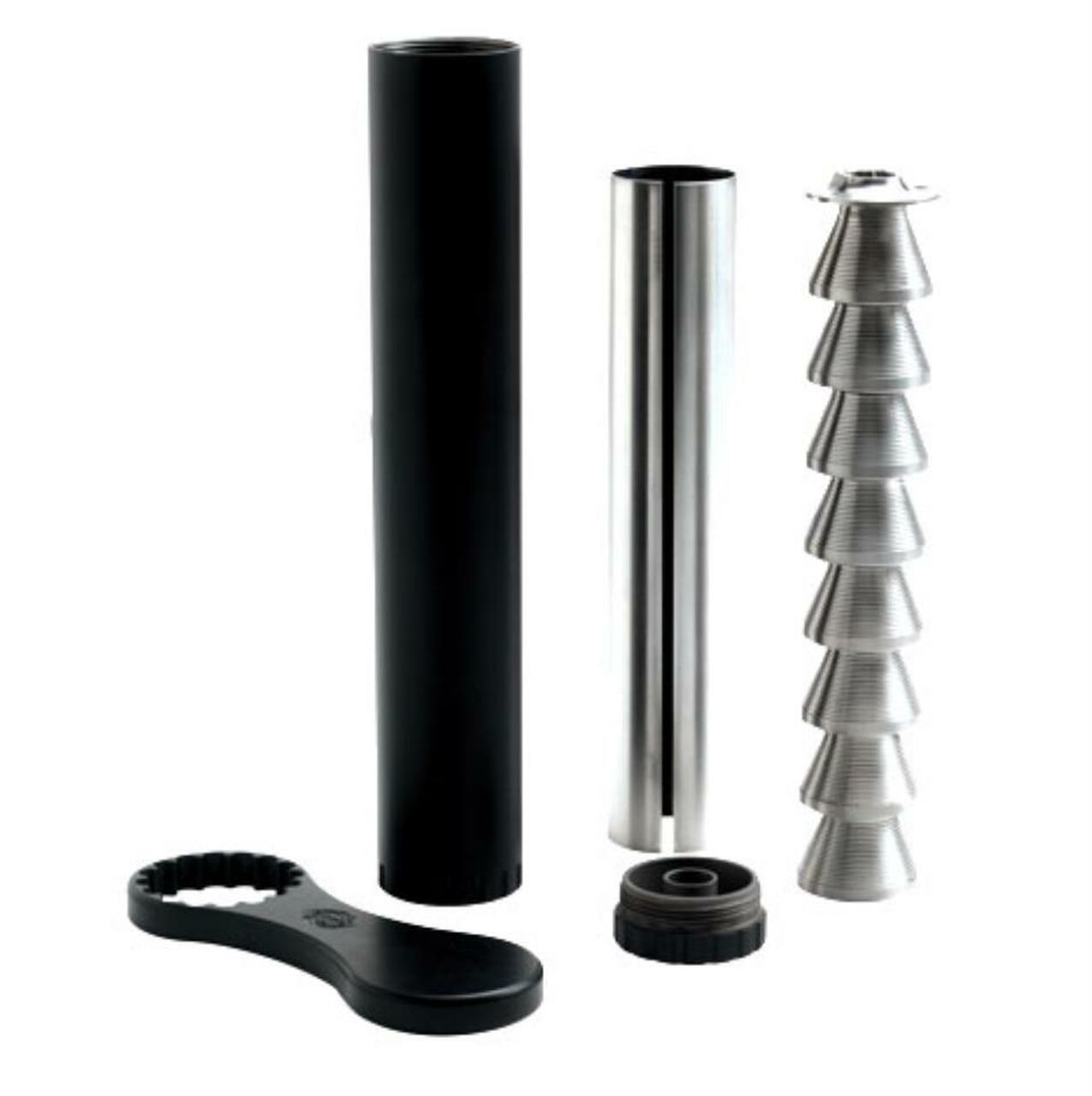 Tactical Solutions, AXIOM, Suppressor, 22 LR, Black, Rimfire Suppressor