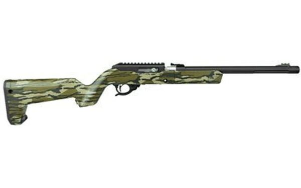 Tactical Solutions X-Ring Takedown VR, Magpul X-22 Backpacker Stock, Matte Black Takedown Action Featuring Mossy Oak Bottomland Stock 22LR