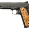 Chiappa 1911-45 Custom 45 ACP 5" Barrel, Checkered Wood Grips Novak Sights Black, 8rd