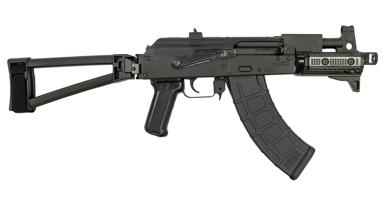 Micro Draco 7.62x39mm Pistol with SB Tactical Side Folding AK Triangle Brace - Firearms | The Gun Shop