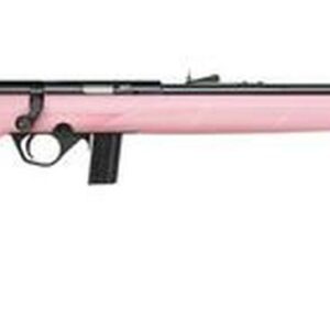 Mossberg 802 Plinkster Bolt 22LR 18" Barrel, Pink Synthetic Sport Grip Stock Blued, 10rd