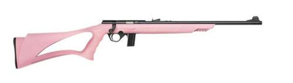 Mossberg 802 Plinkster Bolt 22LR 18" Barrel, Pink Synthetic Sport Grip Stock Blued, 10rd