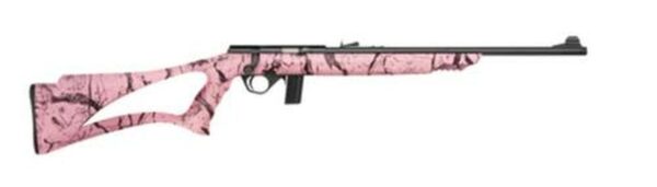Mossberg Model 802 Plinkster 22LR 18" Blued Barrel Sport Grip Synthetic Pink Marble Stock 10rd