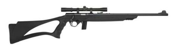 Mossberg 802 Bantam Bolt 22LR 18" Barrel, Black Synthetic Sport Grip Stock Blued, Scop, 10rd