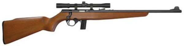Mossberg 802 Plinkster Youth, 22LR, 18", 10rd, Wood Stock, Blued, 4X Scope