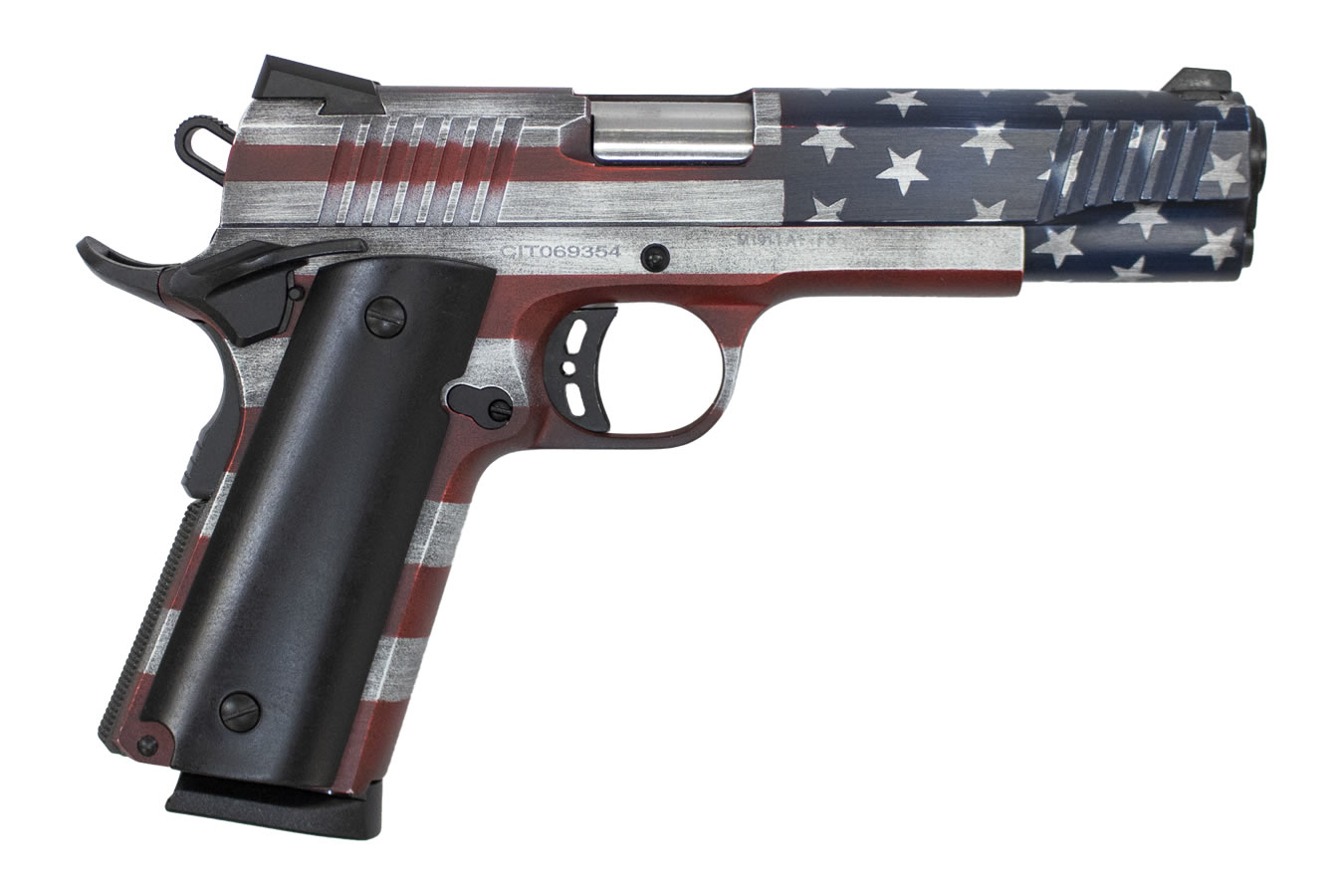 M1911-A1 45 ACP Pistol with American Flag Cerakote Finish and Ammo Can - 1911 Pistols | The Gun Shop