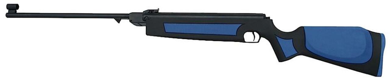 CZ Slavia 634 Lux Air Rifle, Break Open .177 Pellet, Blue/Black Stock, Black