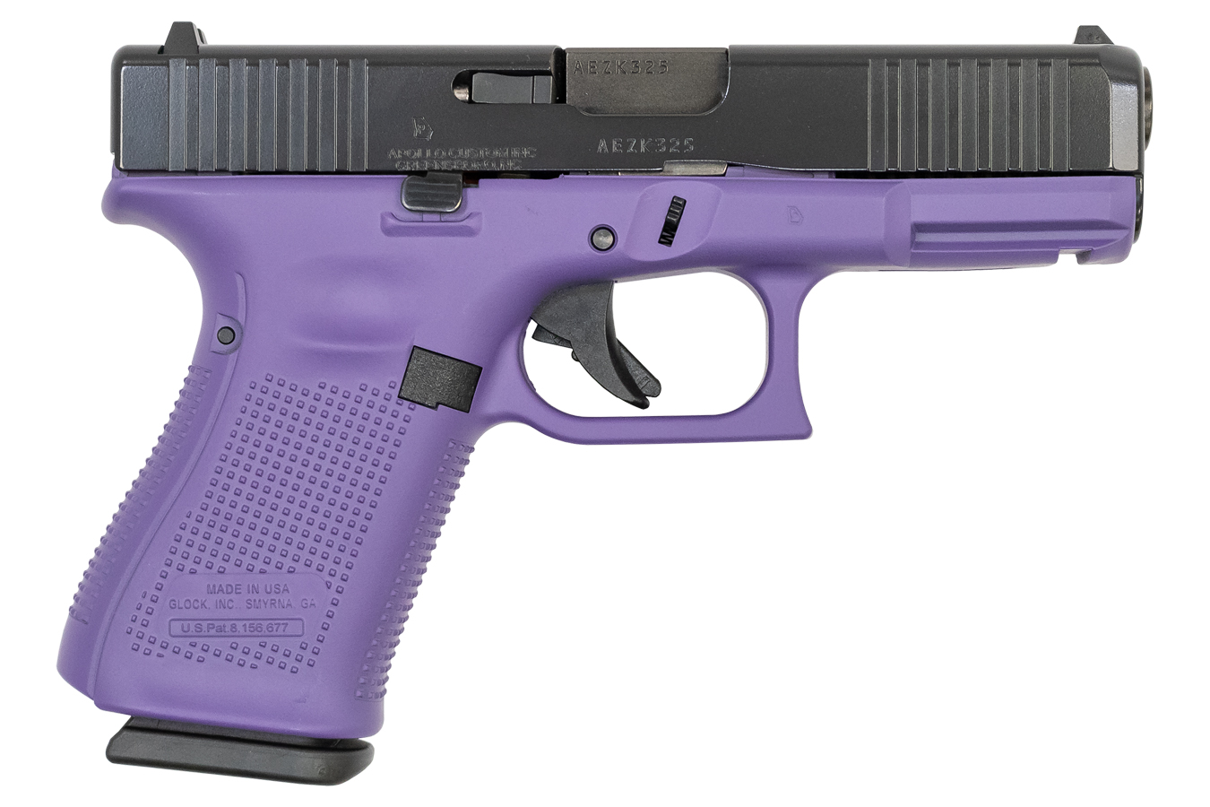 19 Gen5 9mm 15-Round Pistol with Cerakote Purple Frame and Black Slide - Firearms | The Gun Shop