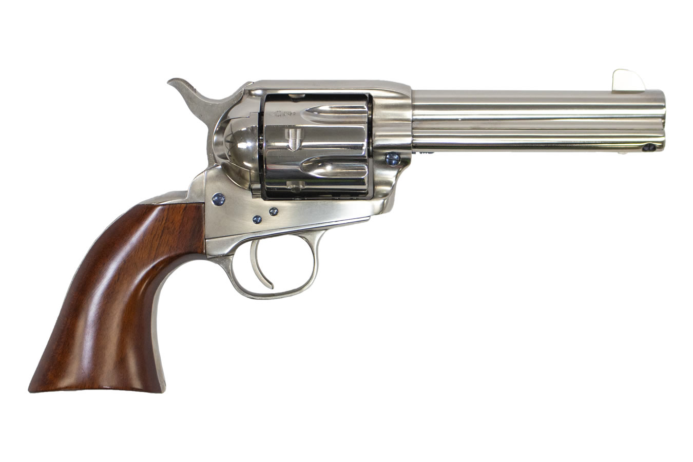 1873 Cattleman 45 Colt Revolver with Polished Nickel Finish - Firearms | The Gun Shop