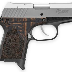 Remington RM380 Micro Executive 380 ACP 2.75" Barrel Laminate Macassar Grip Black Aluminum Frame SS Slide 6rd Mag