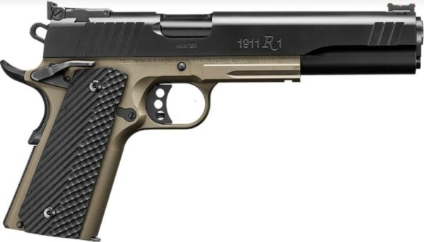 Remington R11 10MM HUNTER LONG SLIDE 6" Barrel Long Slide Flat Dark Earth Frame G10 Grips 8rd Mag