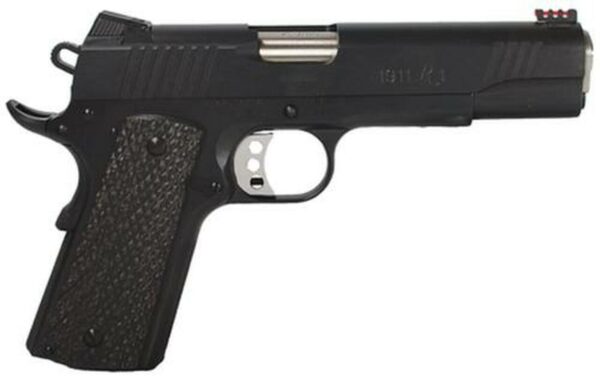 REMINGTON MODEL 1911 R1 ENHANCED 45 ACP FIBER OPTIC SIGHT GRAY LAMINATE GRIPS