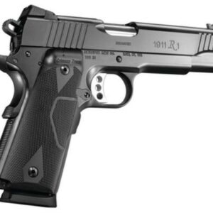 Remington 1911 R1 45 ACP Enhanced, Crimson Trace Laser Grip 5 Barrel Satin Black Oxide Finish 8 Round Mag