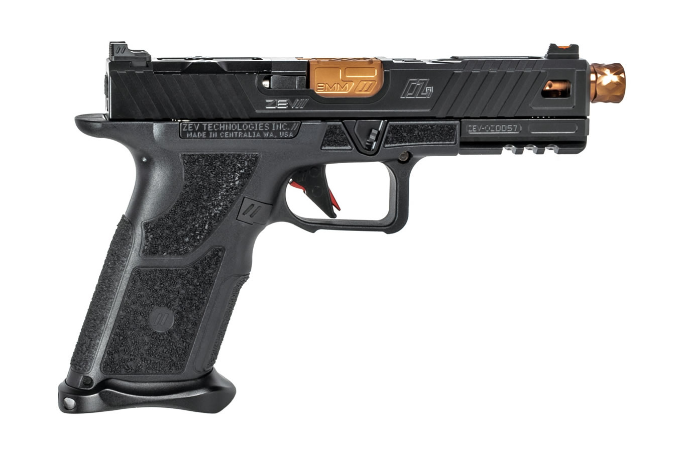 OZ9 Elite Standard 9mm Pistol with X Grip Polymer Frame and Bronze Barrel - Firearms | The Gun Shop