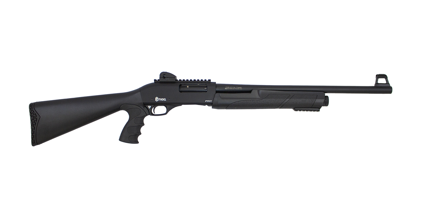 PAT 12 Gauge Pump-Action Shotgun with Ghost Ring Sights and Picatinny Rail