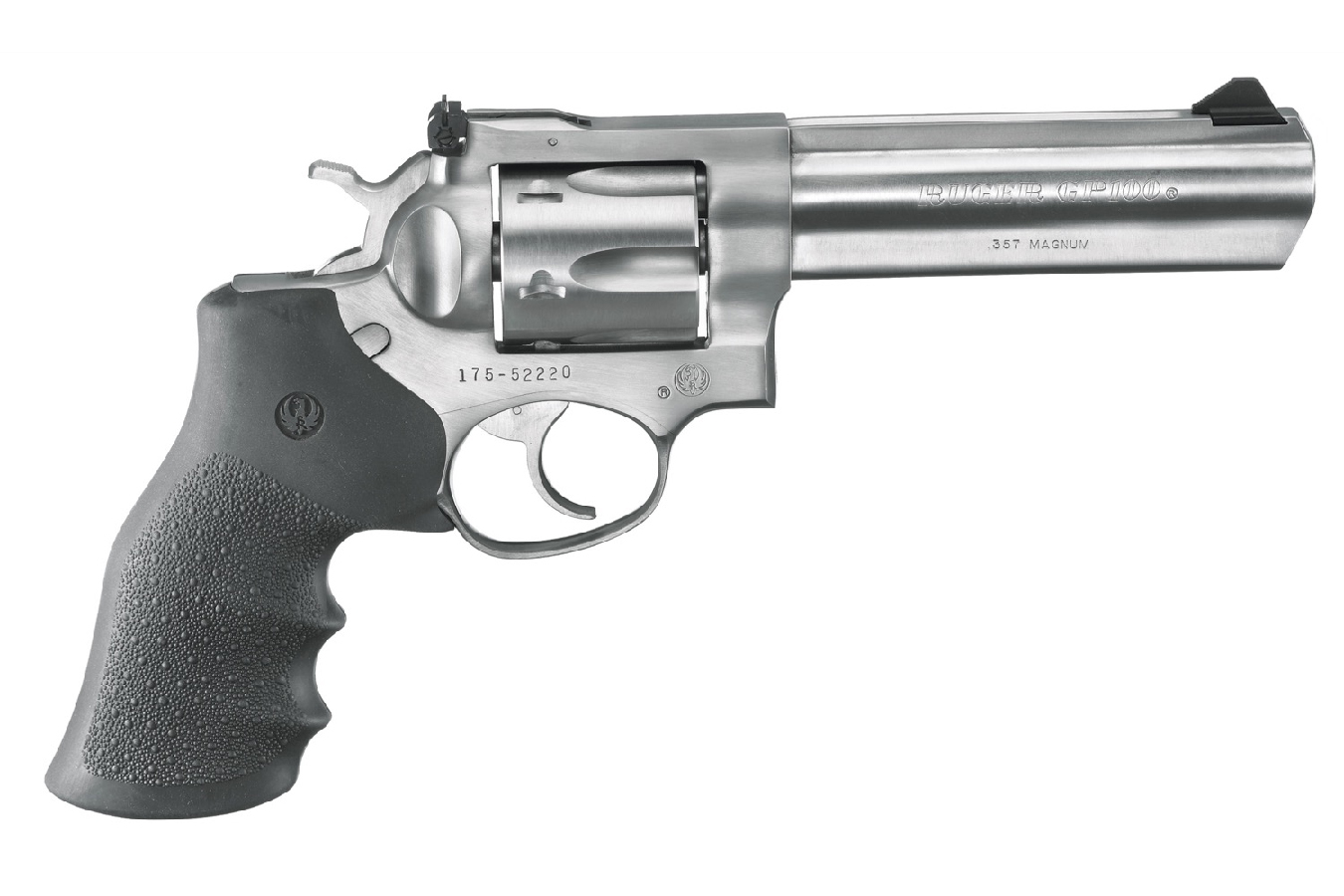 GP100 357 Magnum Double-Action Stainless Revolver with Hogue Monogrip - Firearms | The Gun Shop