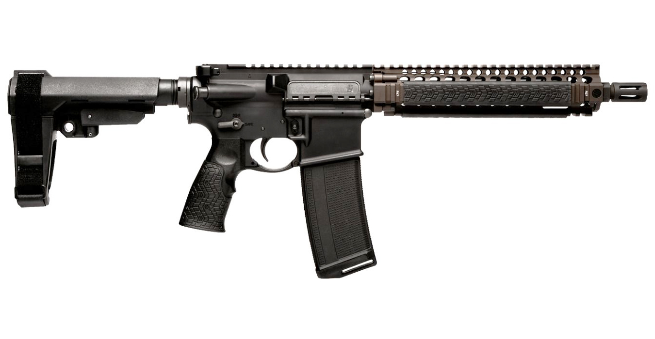 MK18 5.56mm NATO Pistol with Stabilizing Brace and FDE Rail - Firearms | The Gun Shop
