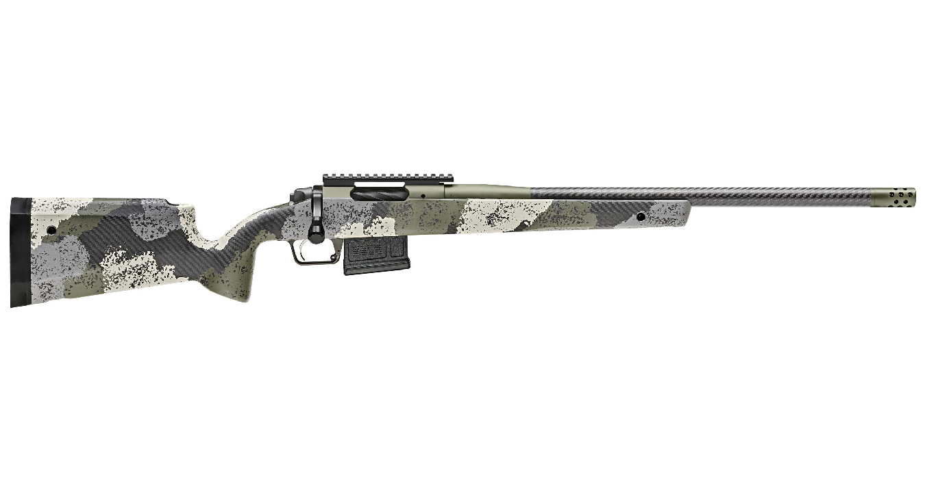 2020 Waypoint 6.5 Creedmoor Bolt-Action Rifle with Carbon Fiber Barrel and Evergreen Camo Stock