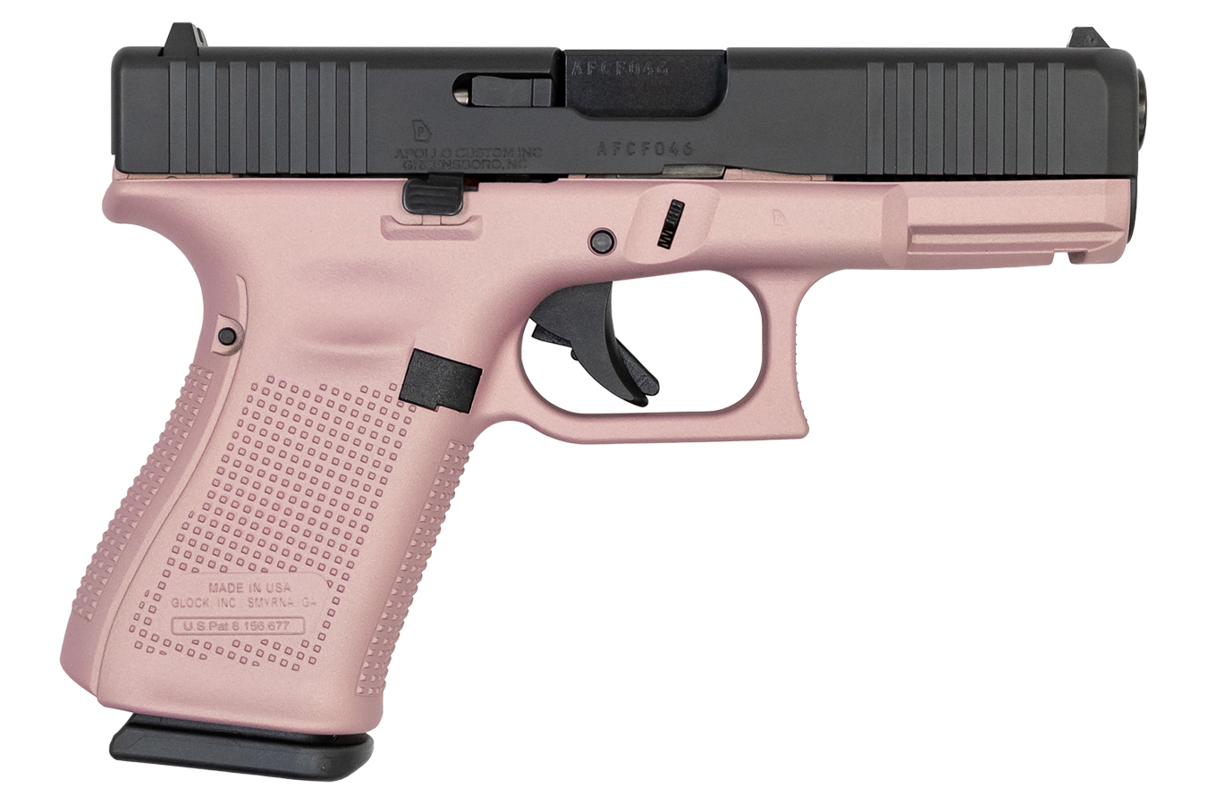19 Gen5 9mm 15-Round Pistol with Pink Champagne Frame and Black Slide