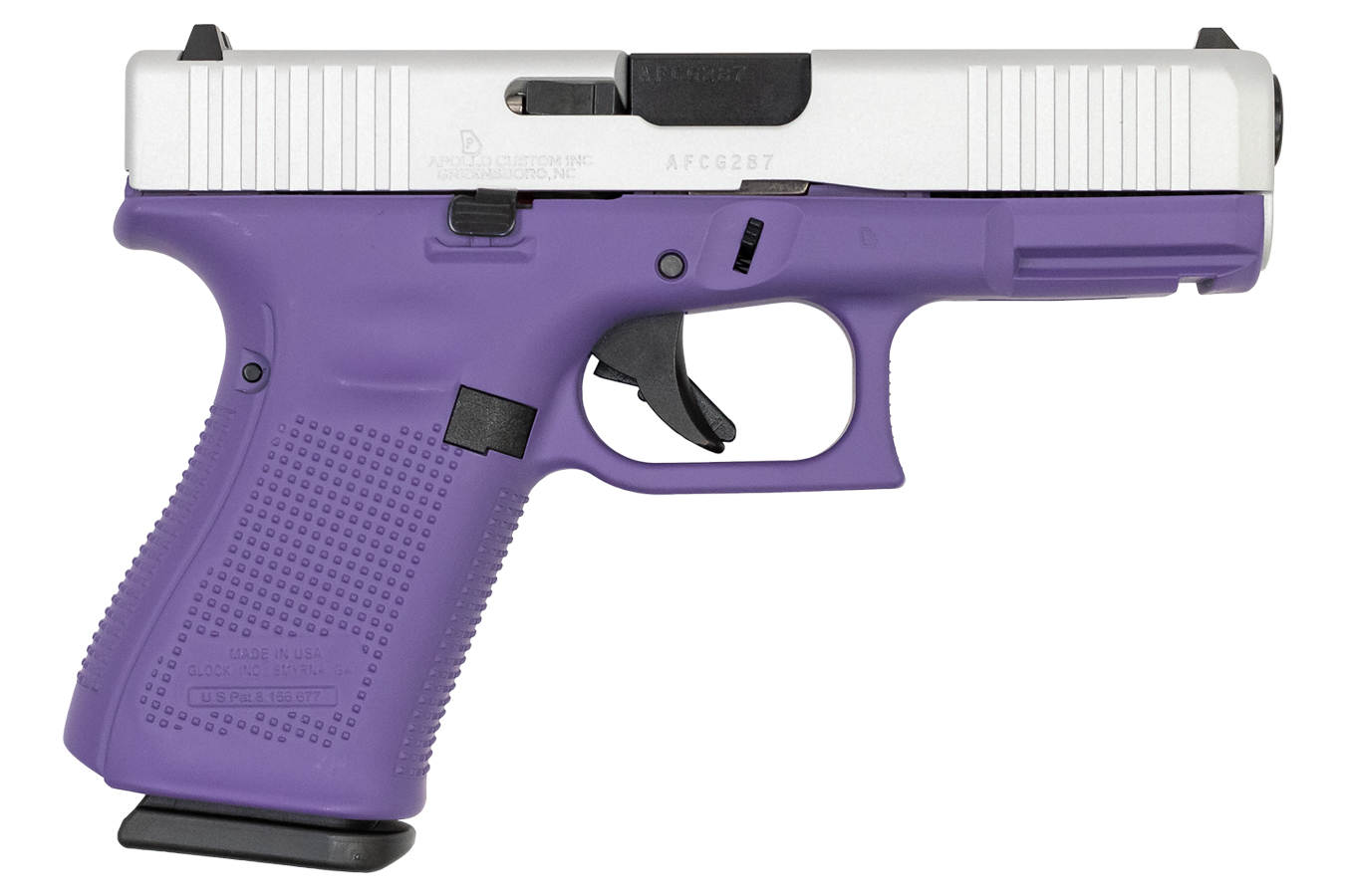 19 Gen5 9mm 15-Round Pistol with Purple Frame and Shimmer Aluminum Slide - Firearms | The Gun Shop