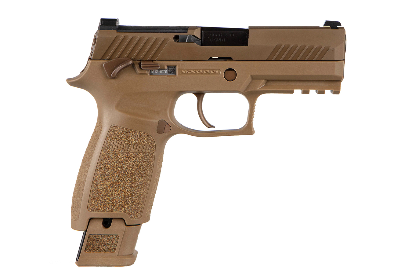P320 M18 Commemorative Edition 9mm Carry Size Flat Dark Earth (FDE) Striker-Fired Pistol - Firearms | The Gun Shop