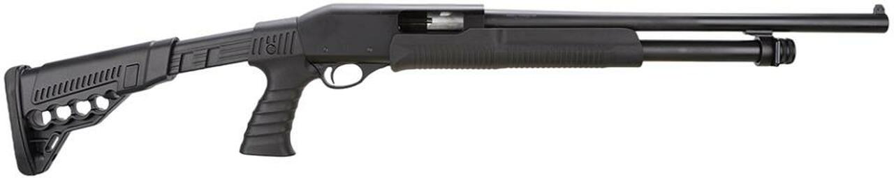 Chiappa C6-12 Pump 12ga 3" 18.5" MC1, Black 4Pos Stock, PG Synthetic B, 5 rd