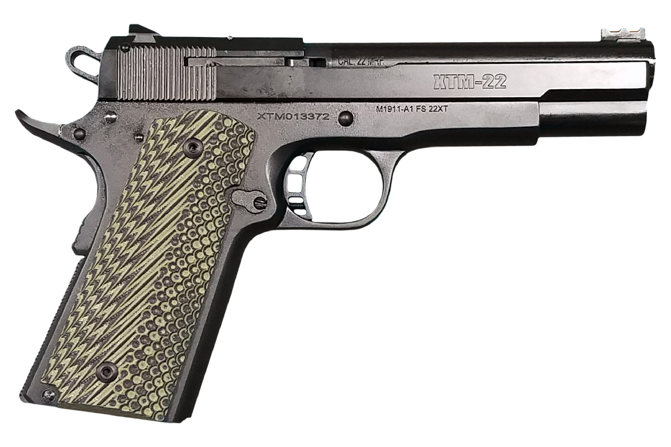 XT22 22WMR 1911 Pistol with OD Green G10 Grips - Firearms | The Gun Shop