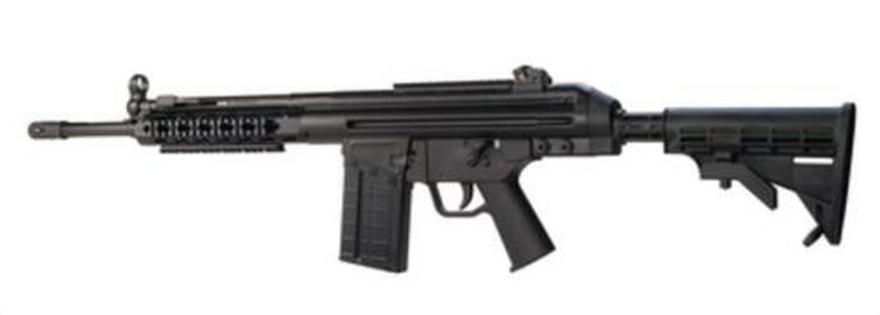 PTR Industries Model 91Kfm4r .308 Winchester/7.62Mm Nato 16 Inch Bull Barrel Welded Scope Mount M4 6-Position Collapsible Stock Tri-Rail 20 Round