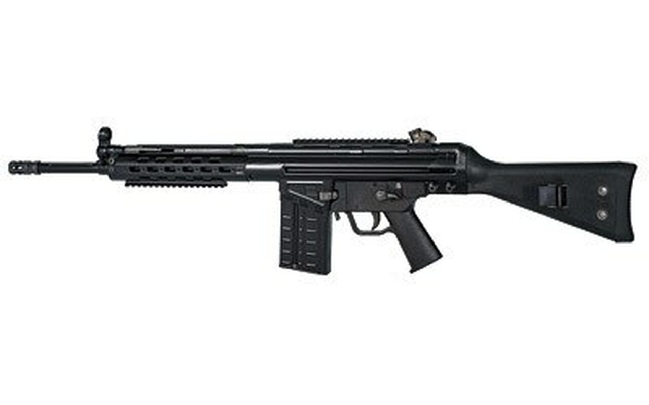 PTR Industries Model PTR 91 SC .308 Win/7.62mm 16" Match Grade Fluted Bull Barrel Black Powdercoat Finish Black Polymer Standard Fixed Stock 20rd