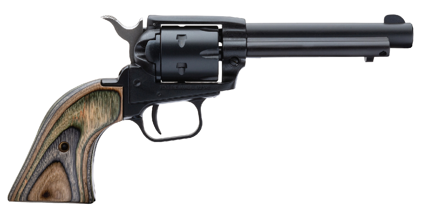 Rough Rider 22LR/22WMR Rimfire Revolver with Satin Black Finish and Camo Laminate Grips - Firearms | The Gun Shop