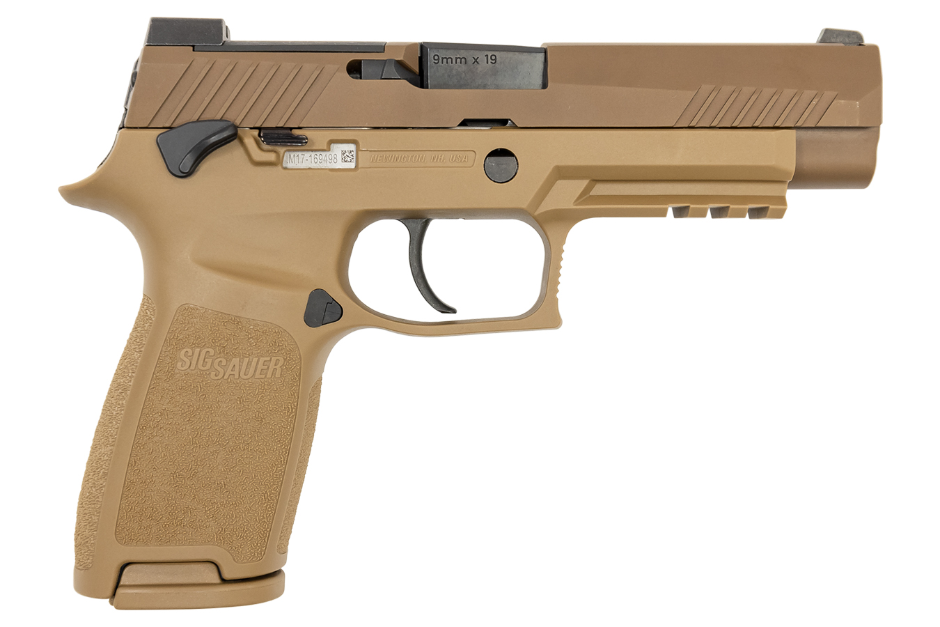 P320 M17 9mm Full-Size Flat Dark Earth (FDE) Pistol with Manual Safety - Firearms | The Gun Shop