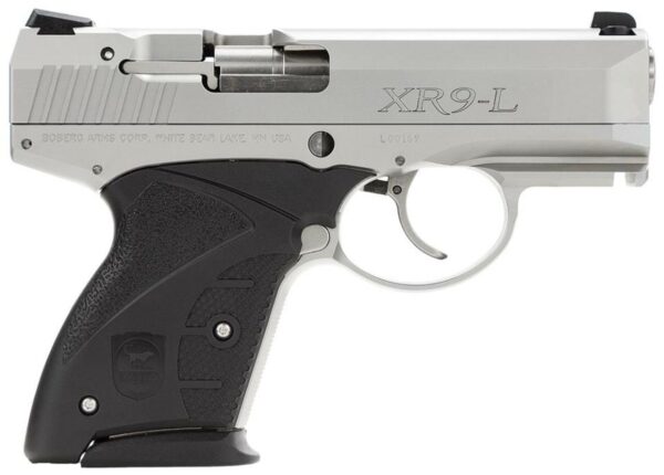 Boberg XR9-L Long Platinum DAO 9mm, 4.2" Barrel, Black Zytel Grip Nk, 7rdrd