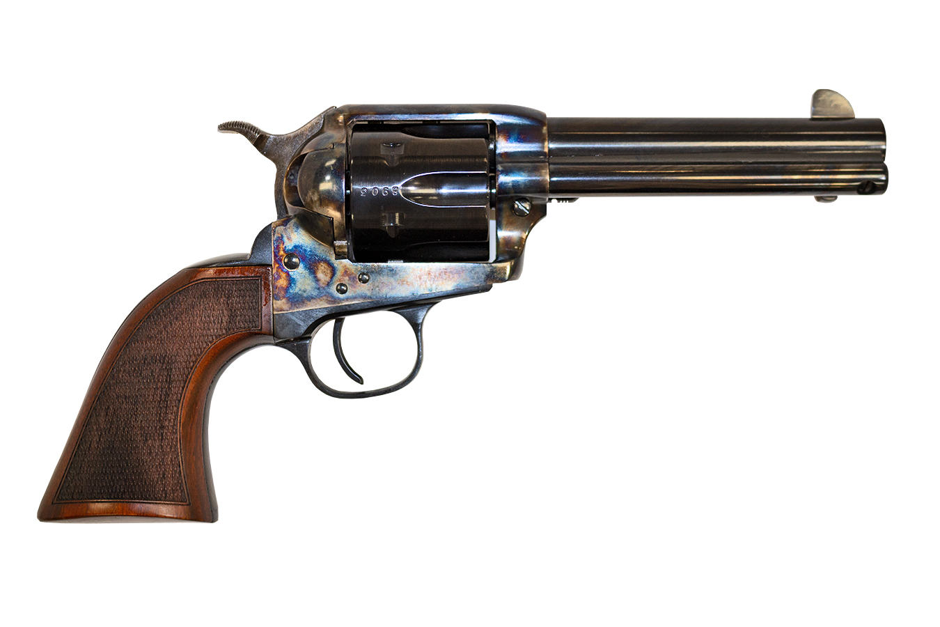 Short Stroke SASS Pro 45 Colt Single-Action Revolver with Color Case Hardened Frame
