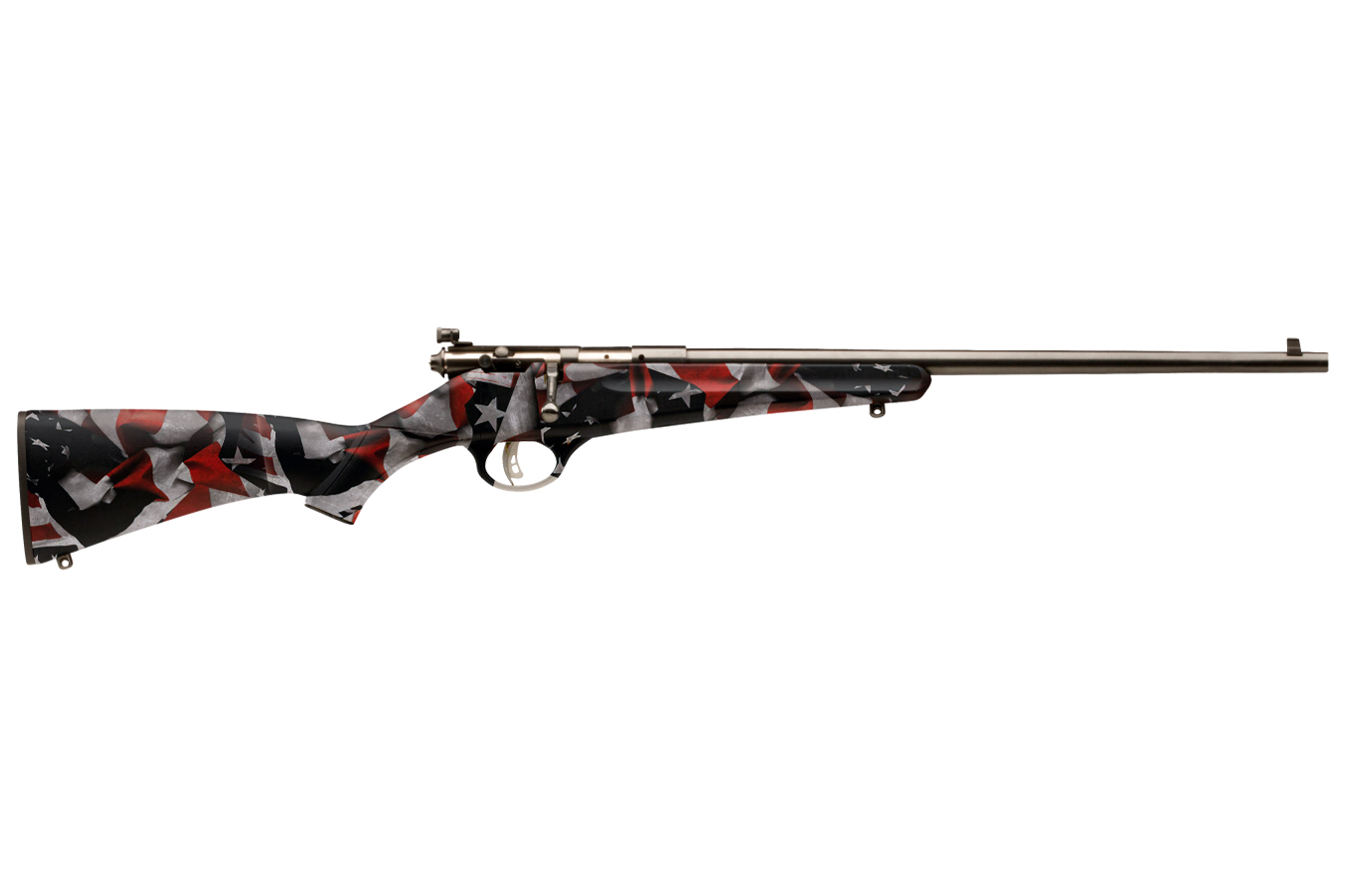 Rascal 22LR Bolt-Action Rifle with Red, White and Blue American Flag Stock - Bolt-Action Rifles | The Gun Shop