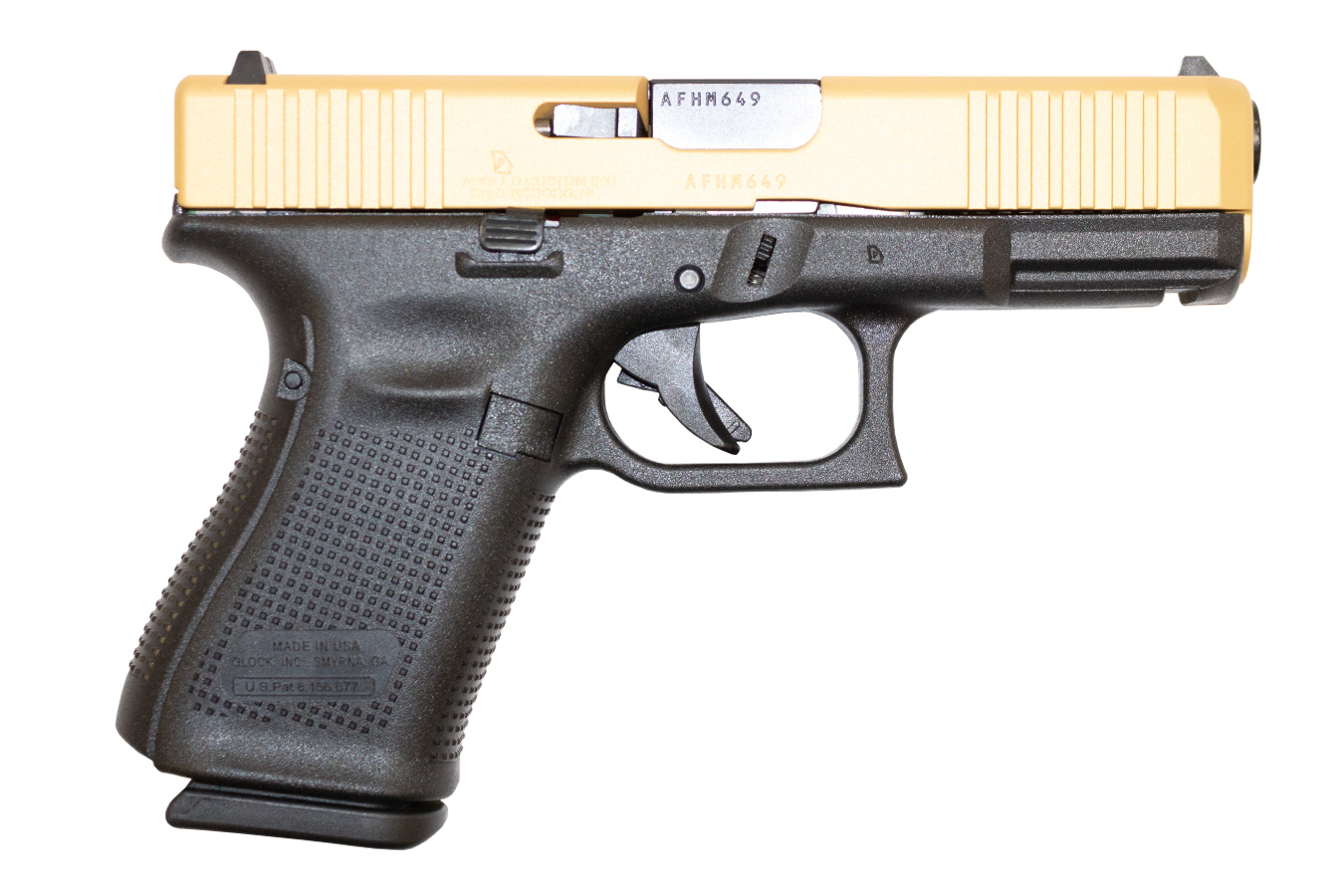 19 Gen5 9mm Pistol with Cerakote Gold Slide - Firearms | The Gun Shop