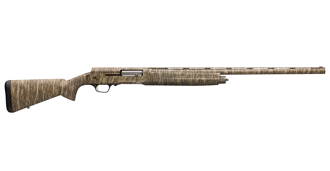 91106-DEFAULT-l A5 12 Gauge Semi-Automatic Shotgun with Mossy Oak Bottomland Camo Finish - Firearms | The Gun Shop