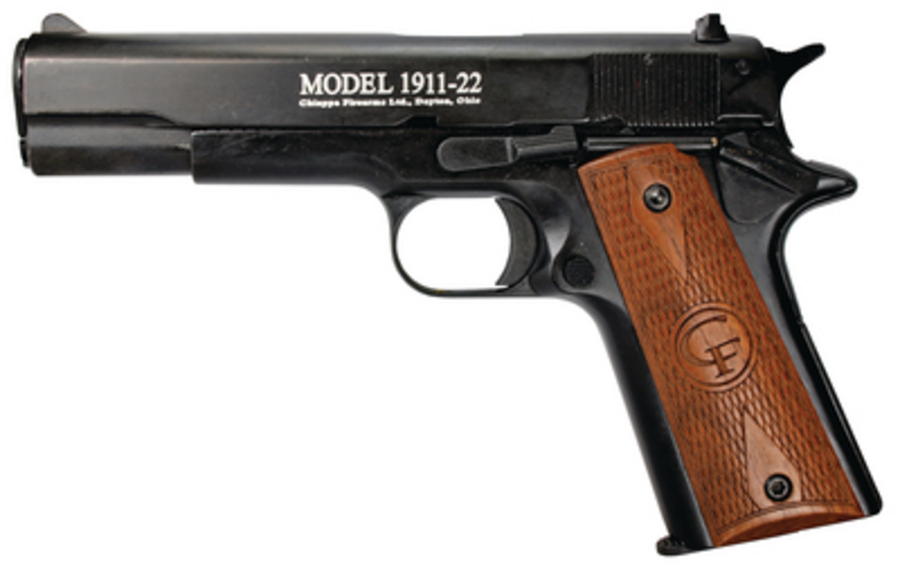 22LR 5in Barrel Black with Wood Grip 1911-22 - Firearms | The Gun Shop
