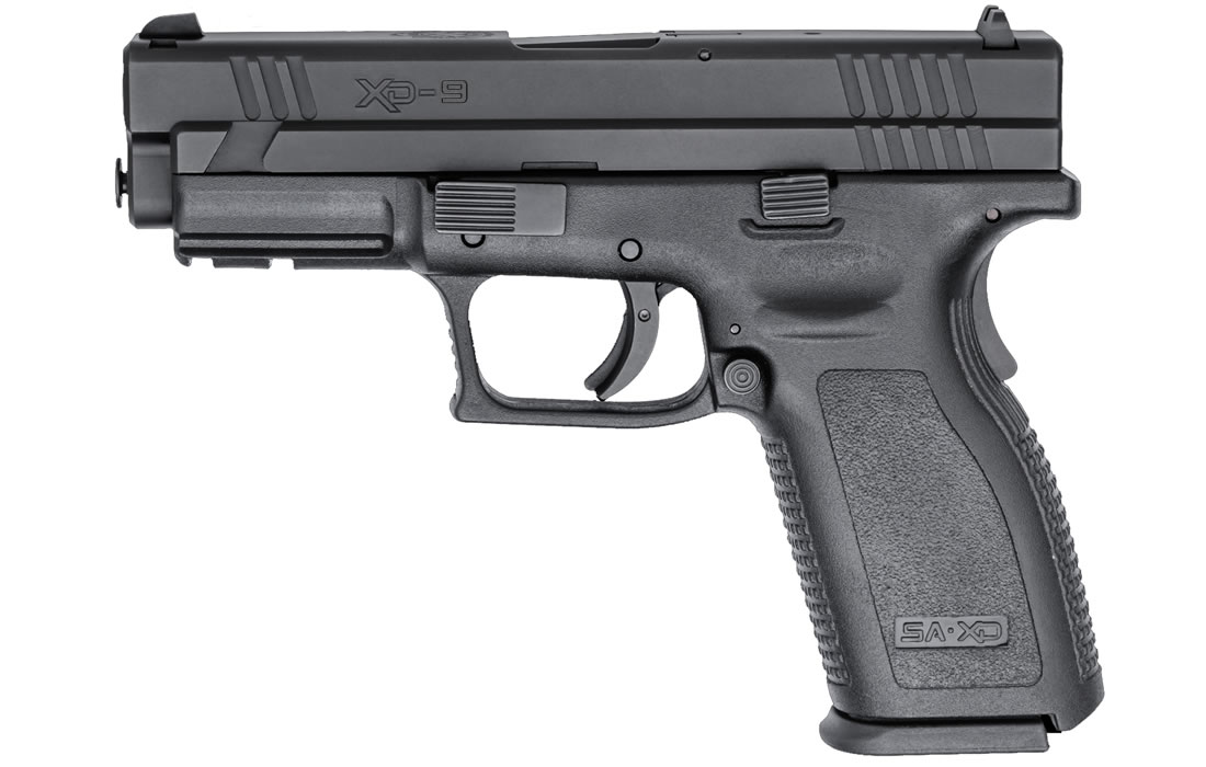 XD 9mm Black Service Pistol (10-Round Model) - Firearms | The Gun Shop