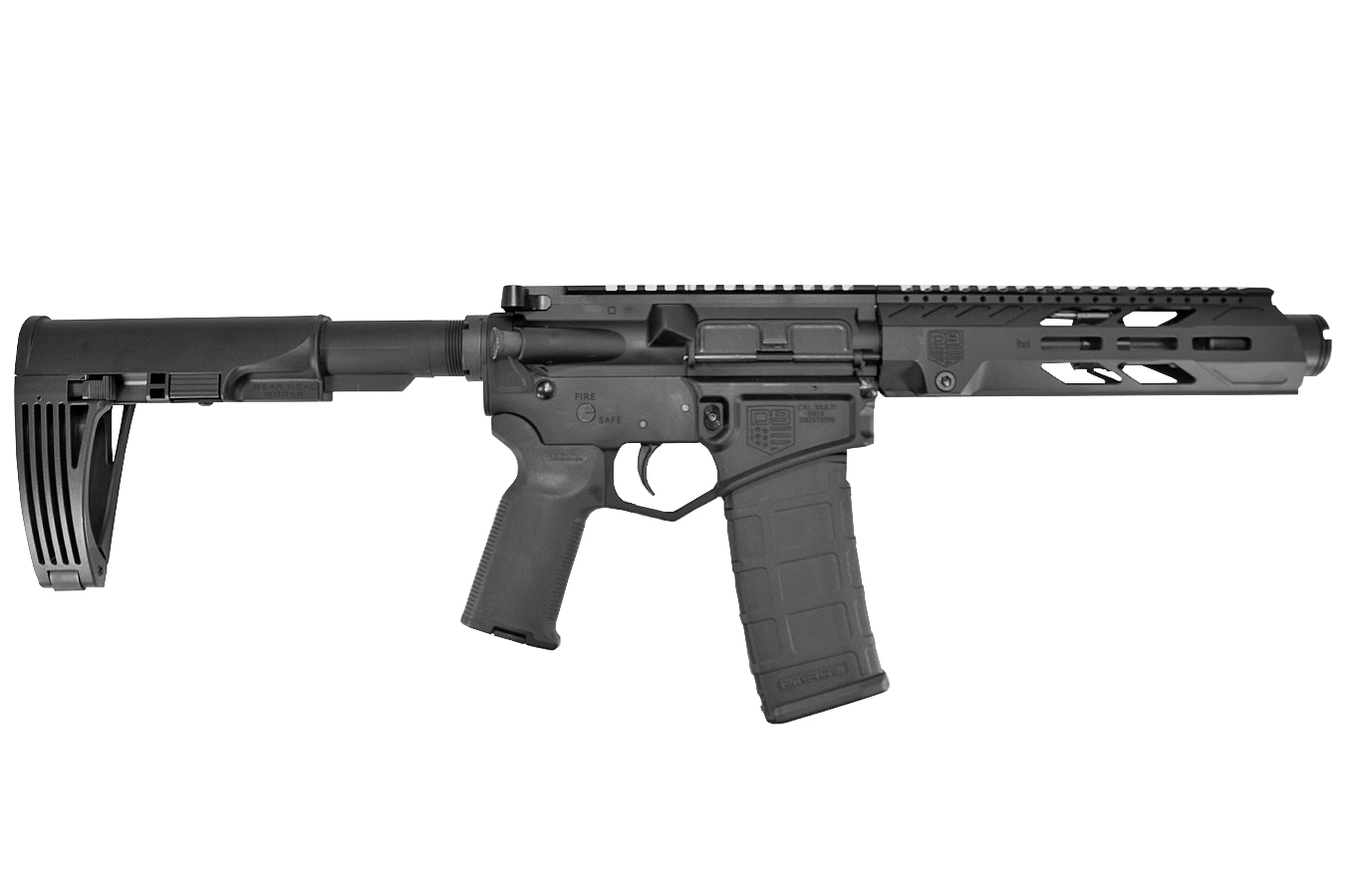 DB15 5.56mm Semi-Auto AR-15 Pistol with Gearhead Works Tailhook Mod2 Brace - AR-15 Pistols | The Gun Shop