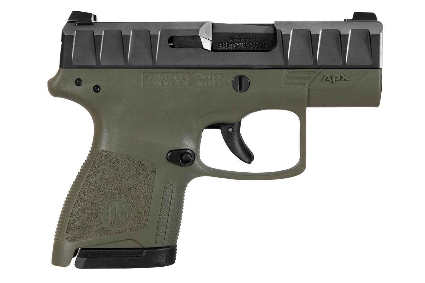 APX Carry 9mm Pistol with OD Green Polymer Frame - Firearms | The Gun Shop